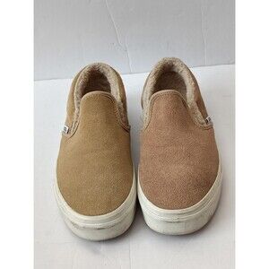 Vans Classic Slip On Sherpa Women's Size 8 Beige Low Tops